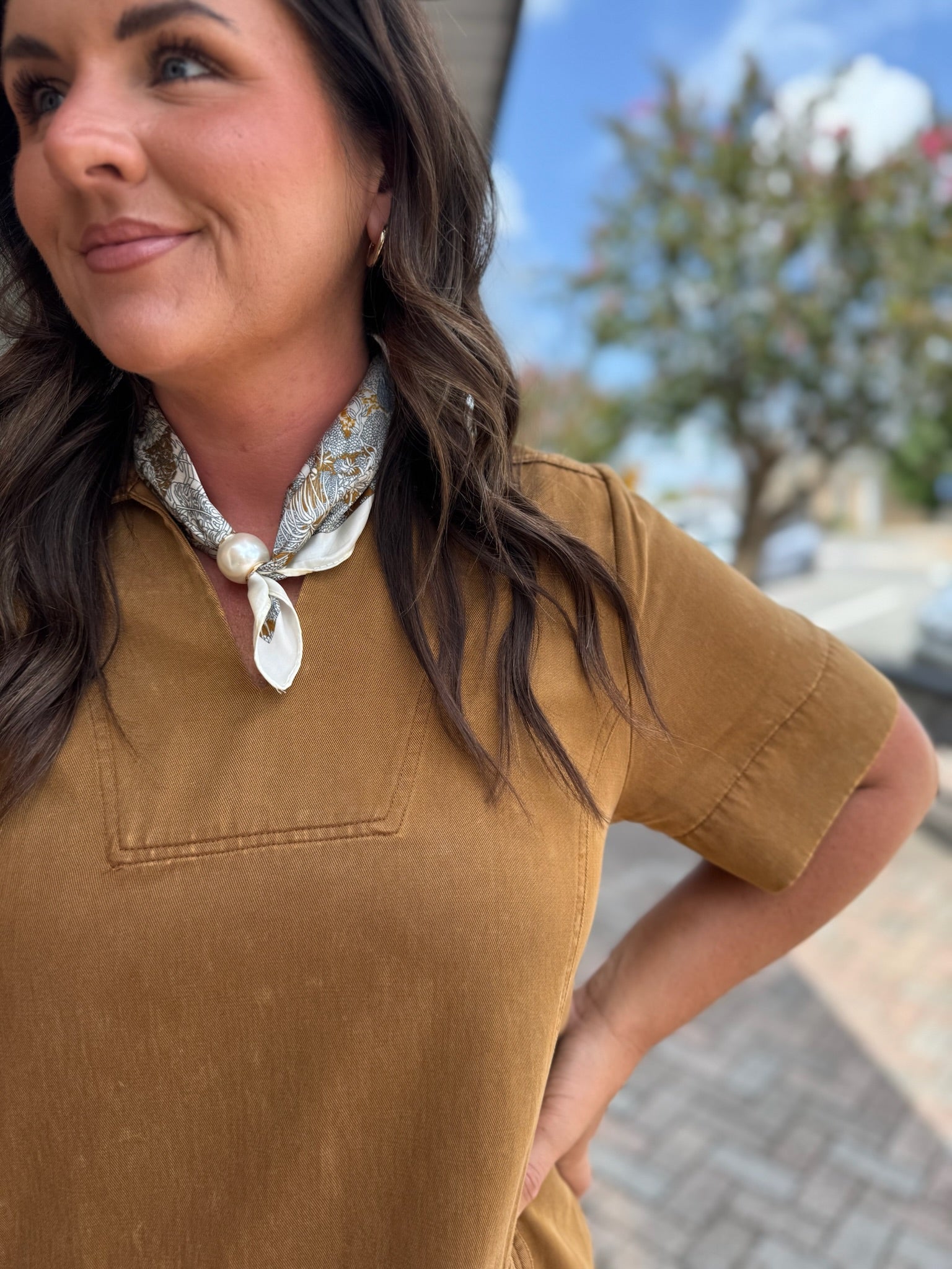 CLAY SHIFT DRESS