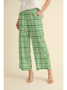 GREEN PLAID PANTS