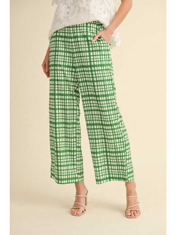 GREEN PLAID PANTS