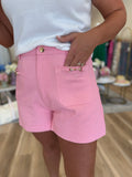 PINK DENIM SHORTS