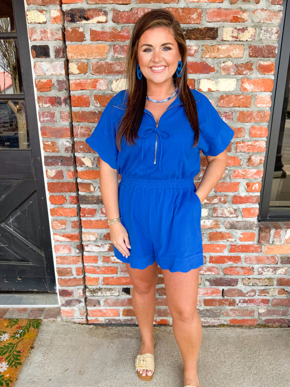 ROYAL BLUE ROMPER