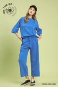 BLUE ON THE GO TOP