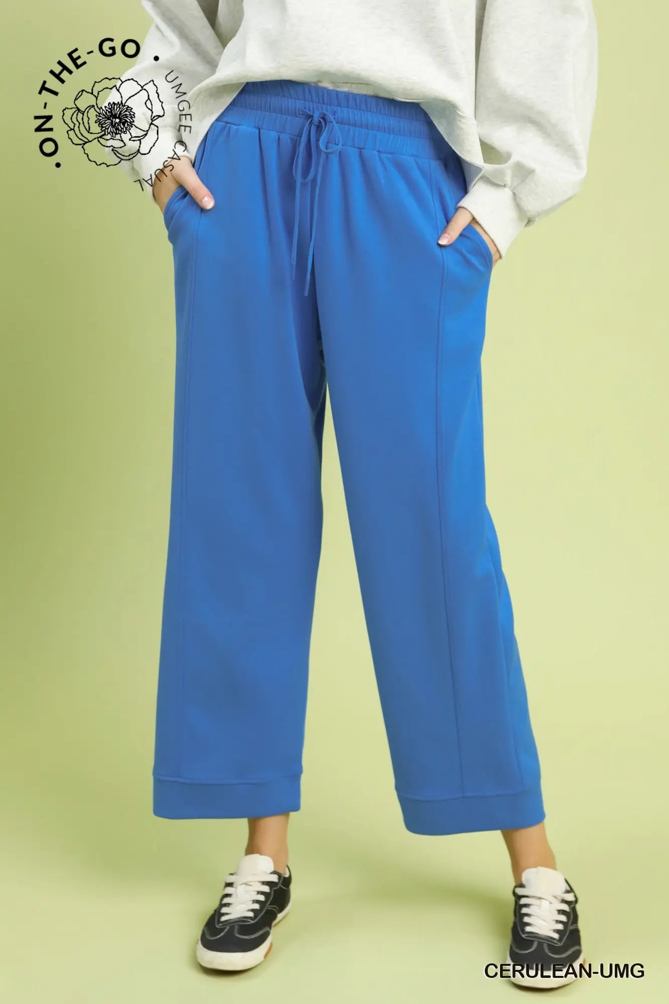 BLUE ON THE GO ANKLE PANTS