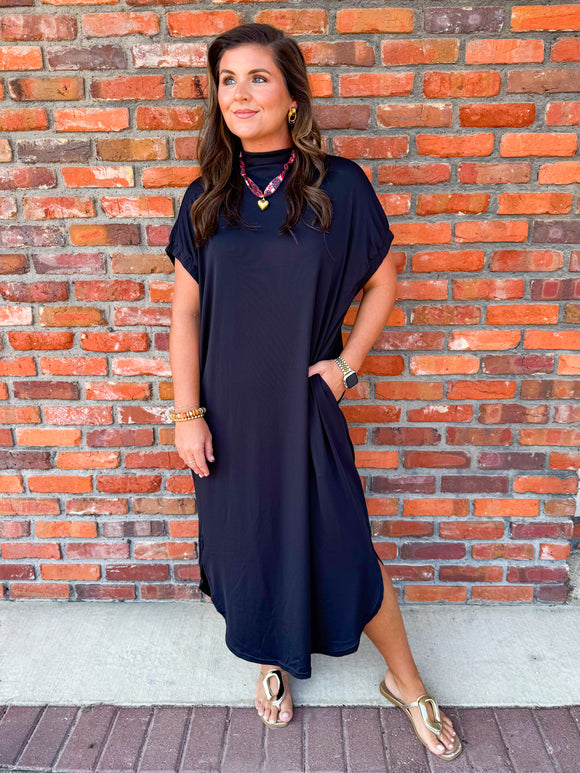 BLACK MOCK NECK MIDI
