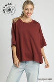 BURGUNDY OVERSIZED TOP