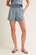 DENIM SHORTS