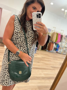 CAROLINE HILL SASHA HANDBAG HUNTER GREEN