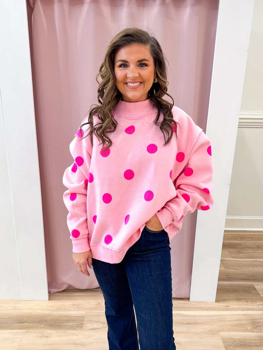 AMORE 2 SIDED MOCK SWEATSHIRT