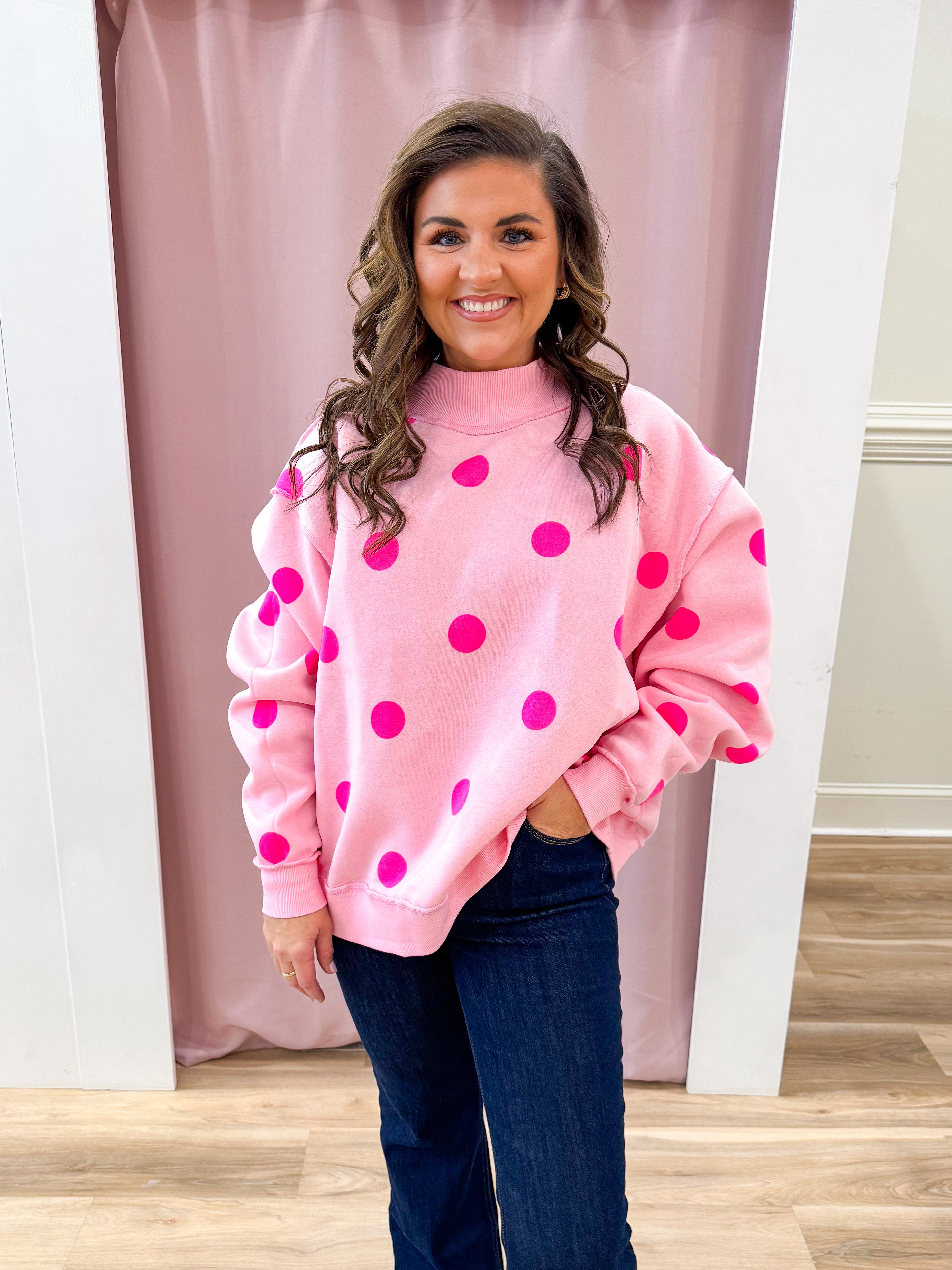 AMORE 2 SIDED MOCK SWEATSHIRT