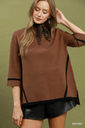 BROWN OVERSIZED SWEATER