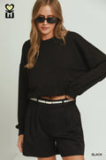 BLACK BUBBLE ON THE GO TOP