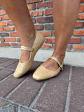 WOVEN FLATS WITH STRAP