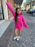 LULU MAC YOUTH HOT PINK MOCK NECK