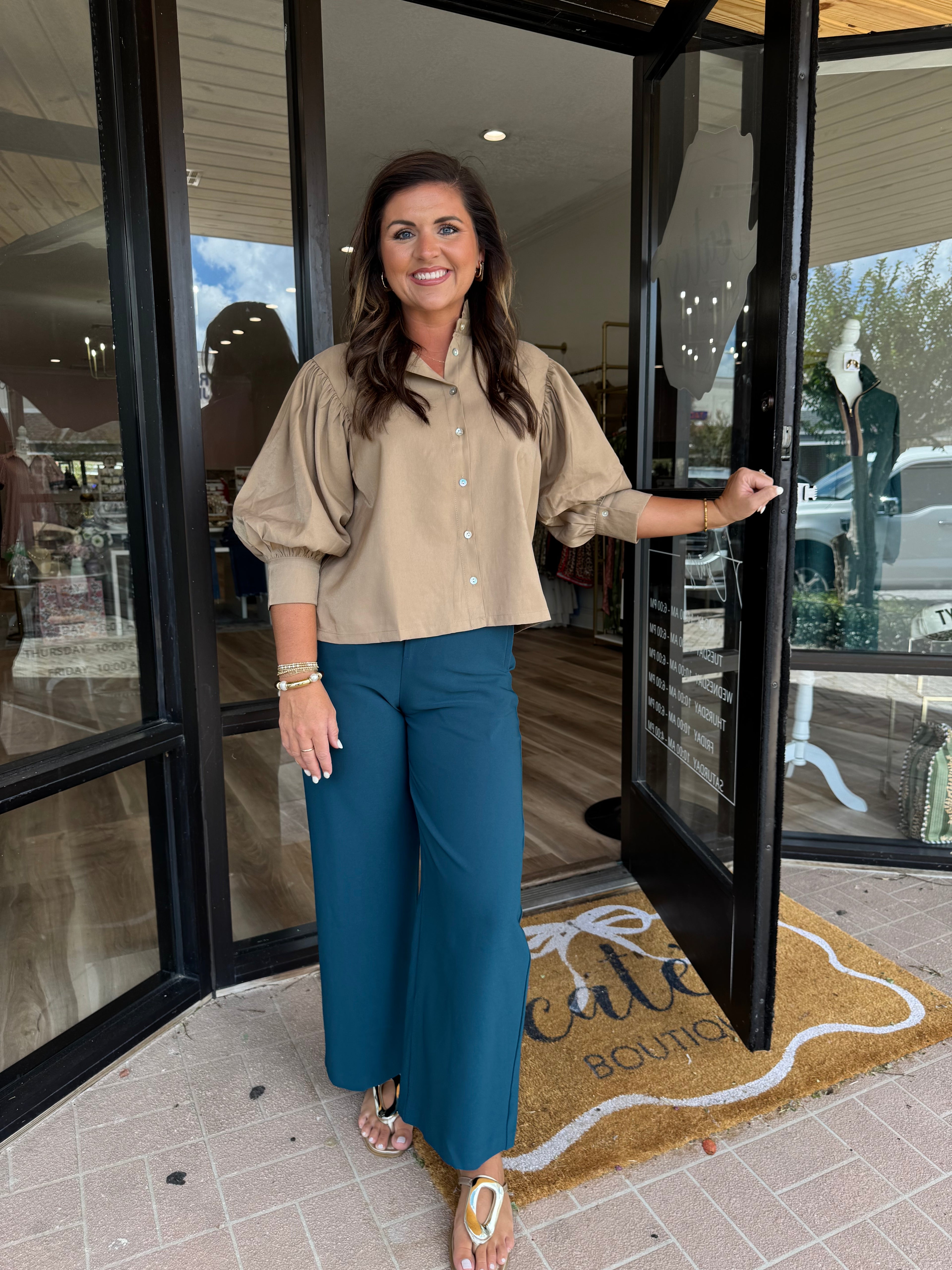 TEAL DRESS PANTS