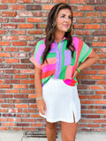 COLORFUL STRIPED TOP