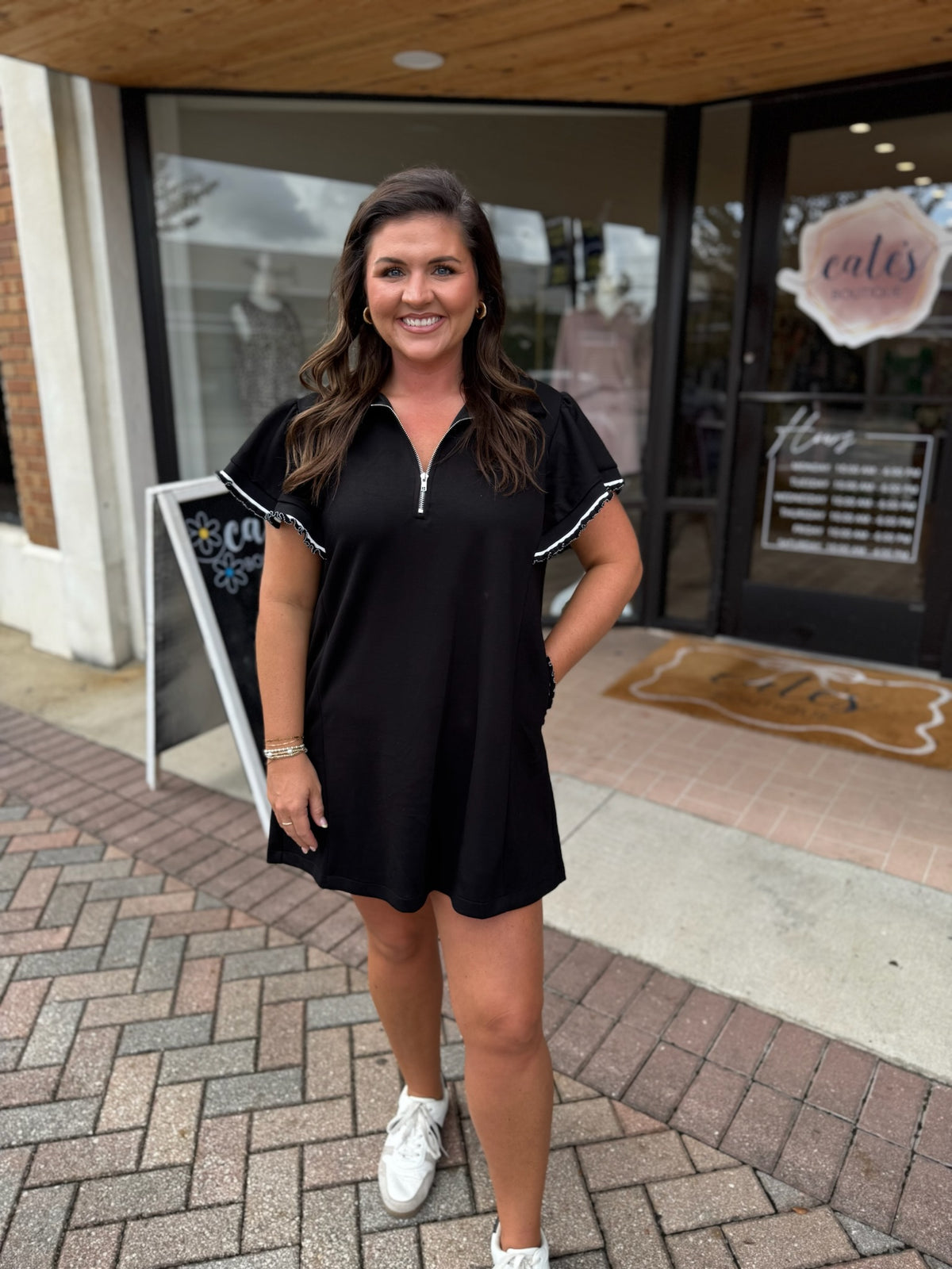 BLACK ON THE GO DRESS