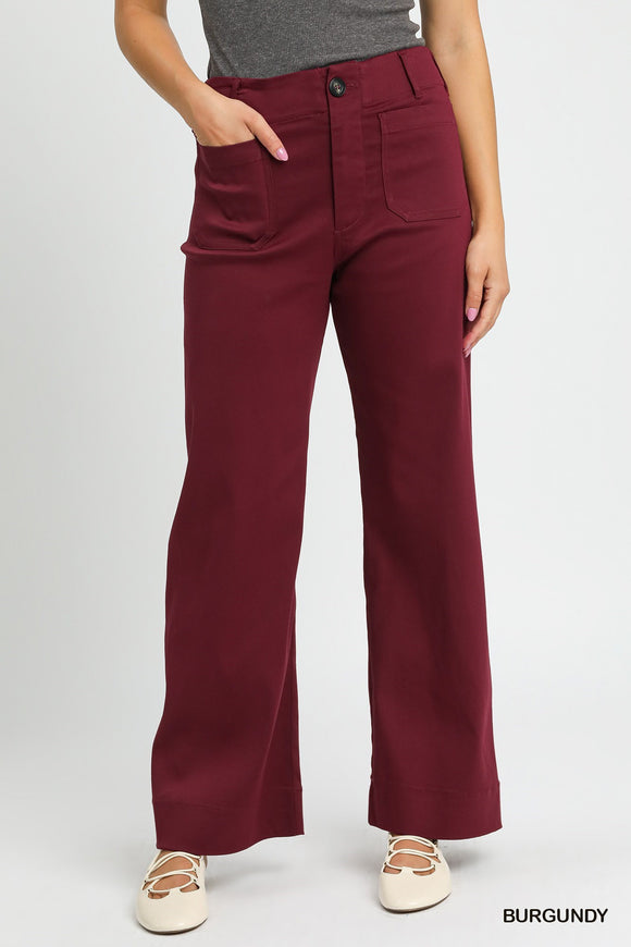 BURGUNDY PANTS
