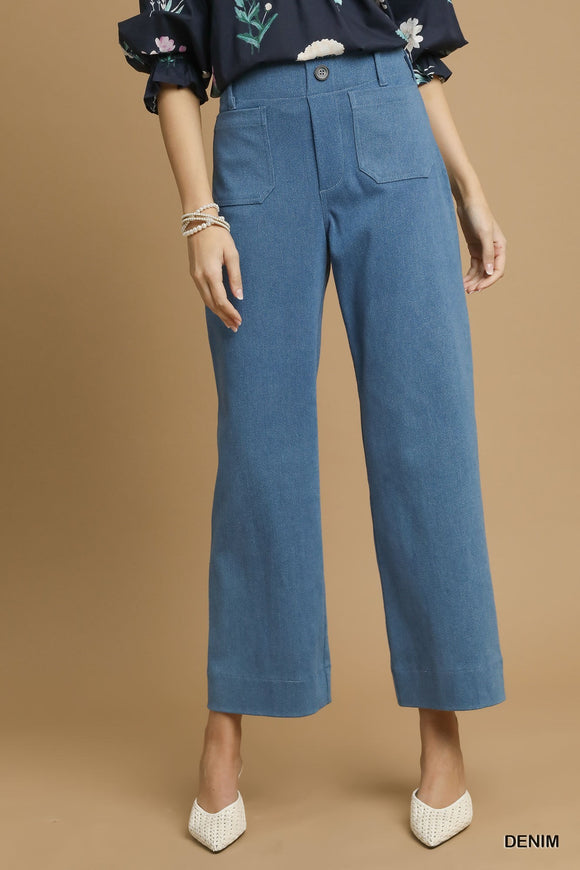ANKLE DENIM PANTS