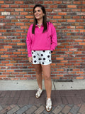 BLACK AND WHITE POLKA DOT SET