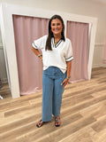 HIGH RISE DENIM PANTS
