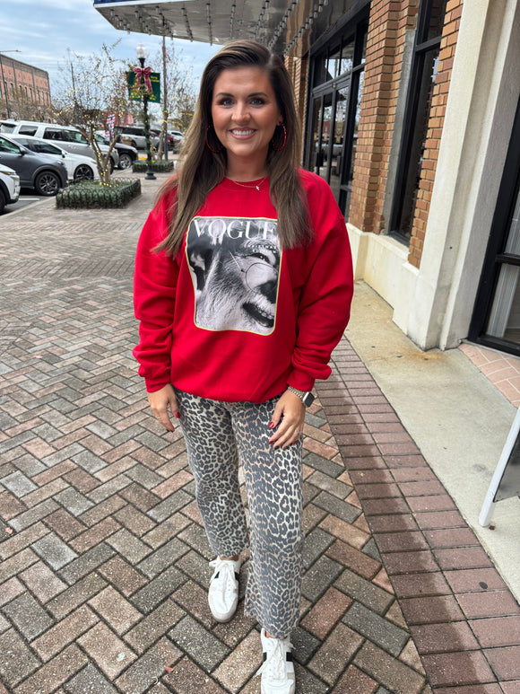 VOGUE MAGAZINE SANTA SWEATSHIRT