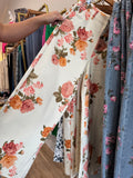 CORAL FLORAL PANTS