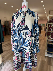 PINK AND NAVY DRESS