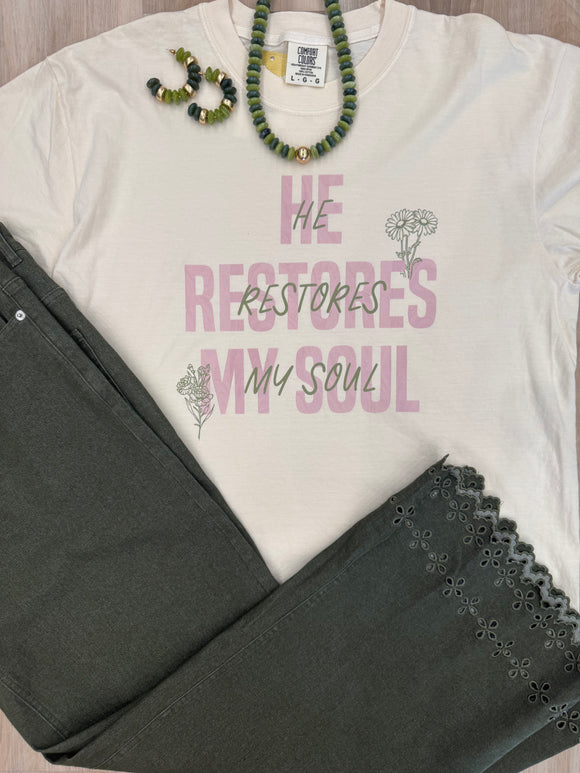 HE RESTORES MY SOUL TEE