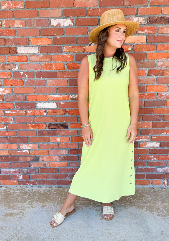 LIME MIDI DRESS