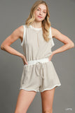 LATTE STRIPED ROMPER