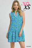 BLUE AND GREEN ON THE GO DRESS