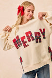 TARTAN "MERRY" SWEATSHIRT