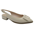 NUDE SLINGBACK BLOCK HEEL