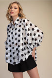 BLACK POLKA DOT TOP
