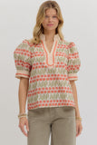 HARVEST GOLD FLORAL TOP