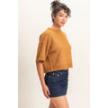 CAMEL EVERYDAY KNIT TOP