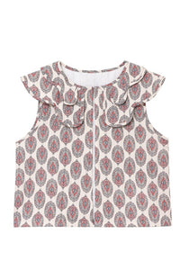 WHITE PAISLEY VEST