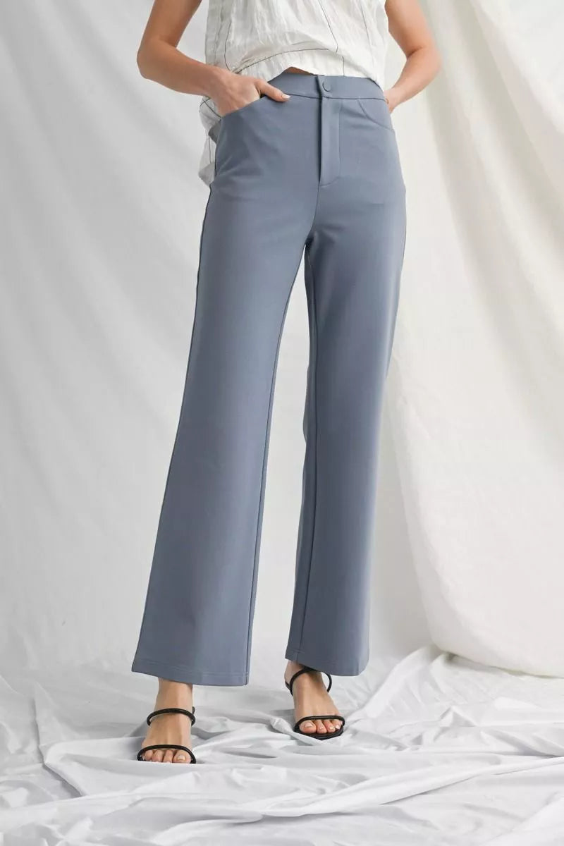 BLUE GREY DRESS PANTS