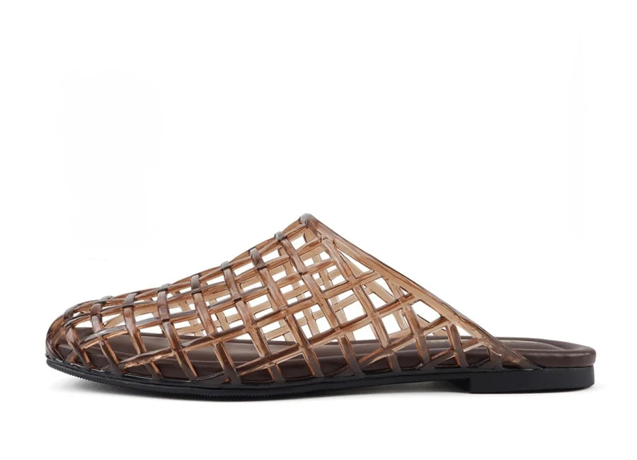 BROWN JELLY MULES