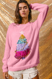 PINK CHRISTMAS TREE SWEATER