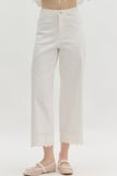 WHITE EYELET PANTS
