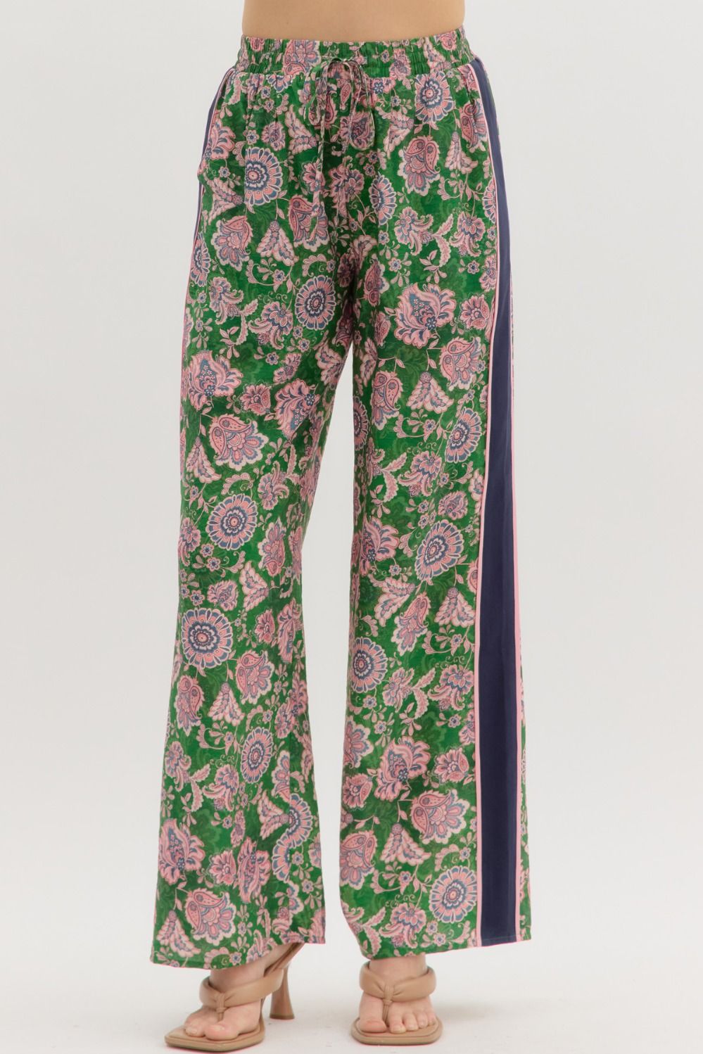 NAVY PINK & GREEN PANTS