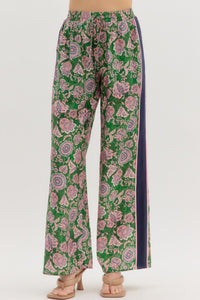 NAVY PINK & GREEN PANTS