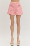 PINK DENIM SHORTS