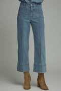 DENIM FRONT POCKET PANTS