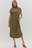 OLIVE MOCK NECK MIDI