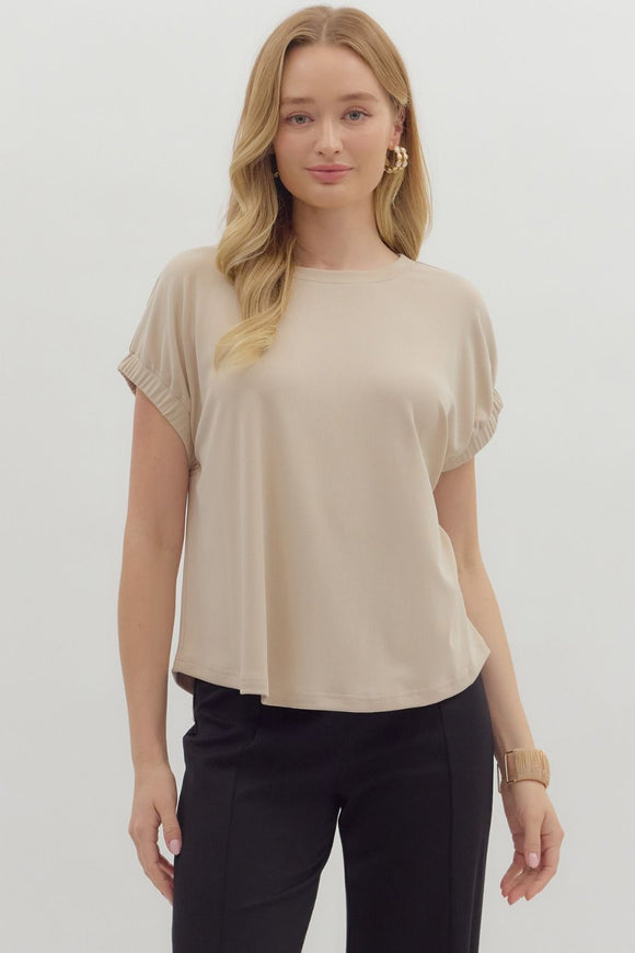 CREAM OVERSIZED TOP