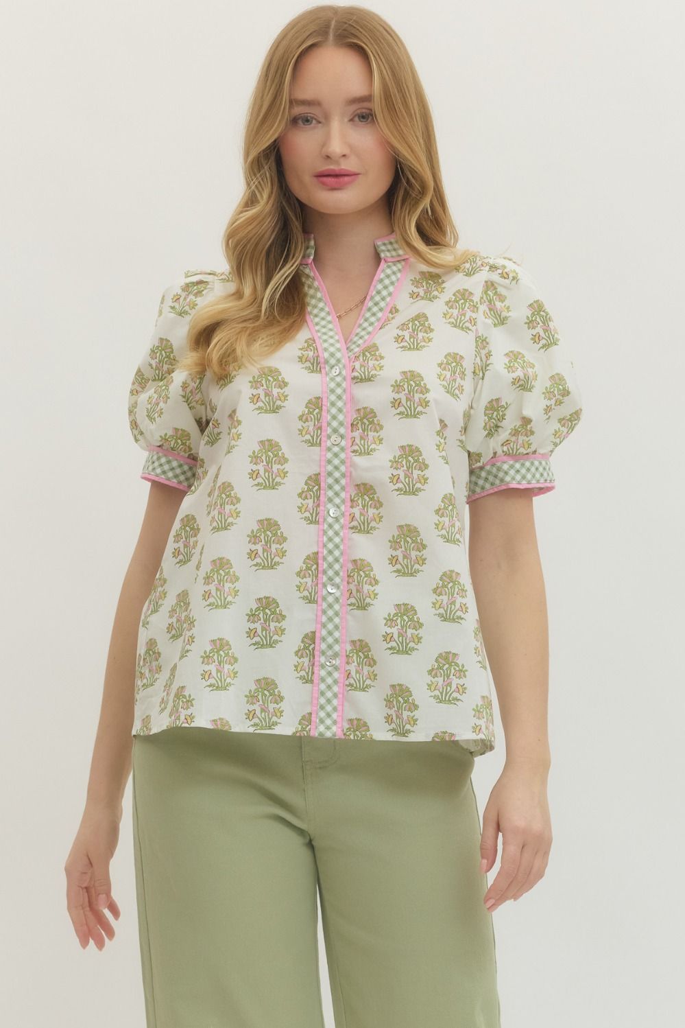 PINK AND LIME MIX TOP
